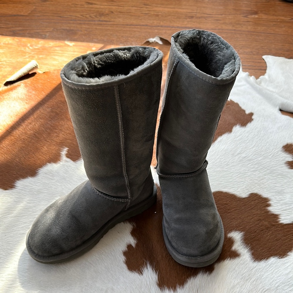 UGG Women's Classic II Tall Shearling Boots in Gray